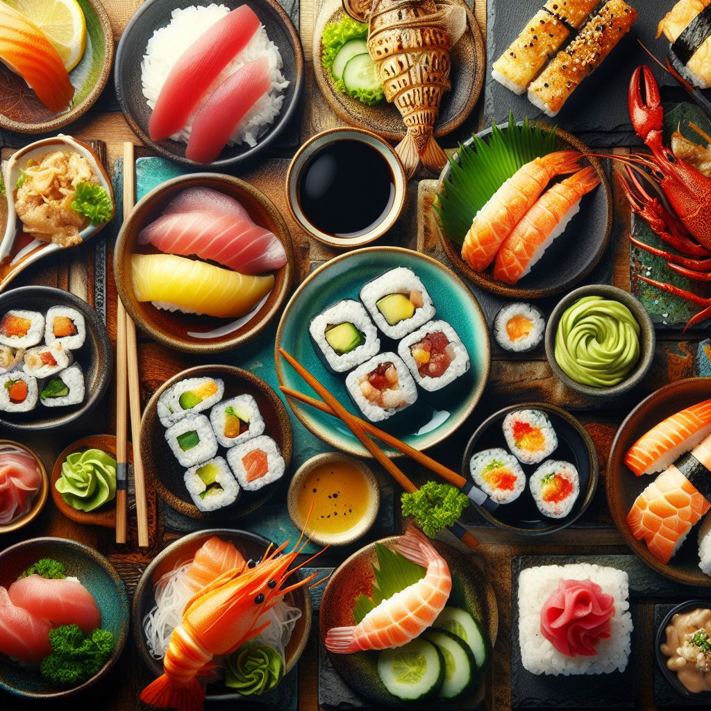 Global sushi variations showcasing the diverse culinary interpretations worldwide..