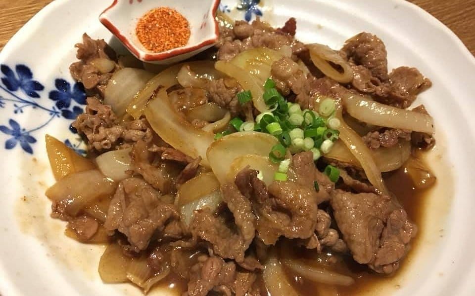 Michinoku fried beef with onion